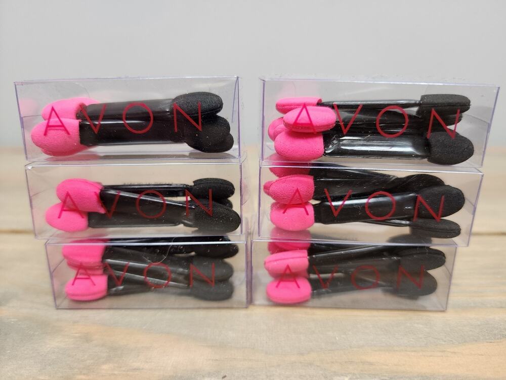 Avon Eyeshadow Applicators Lot Of 6 Cases